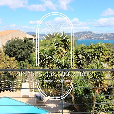 Villa L'Arbanaise Vue Mer Piscine Presqu'Ile Giens By Hc Hyères المظهر الخارجي الصورة