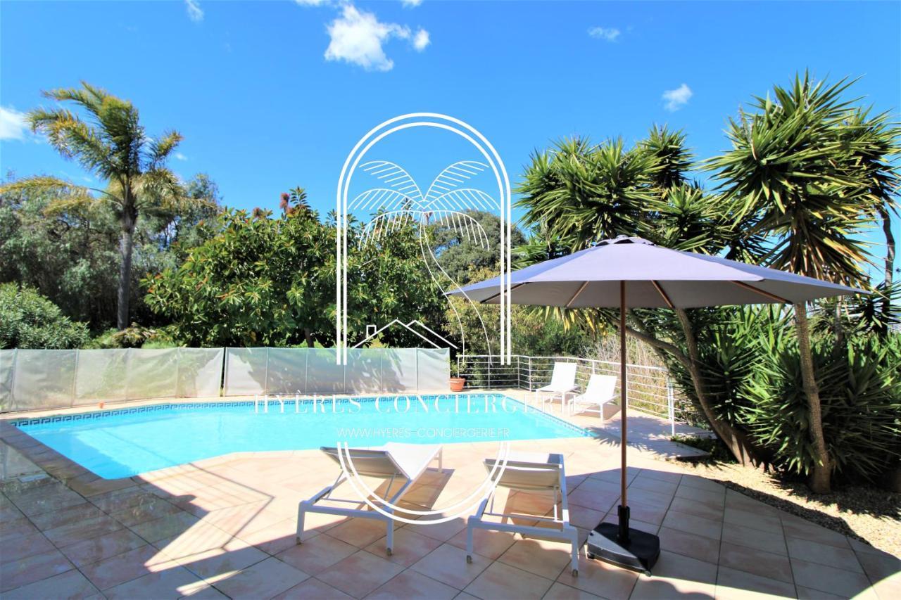 Villa L'Arbanaise Vue Mer Piscine Presqu'Ile Giens By Hc Hyères المظهر الخارجي الصورة