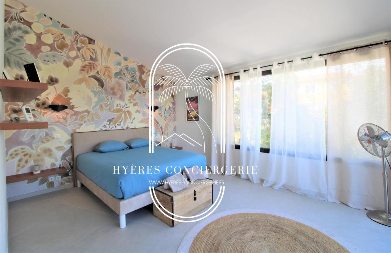 Villa L'Arbanaise Vue Mer Piscine Presqu'Ile Giens By Hc Hyères المظهر الخارجي الصورة